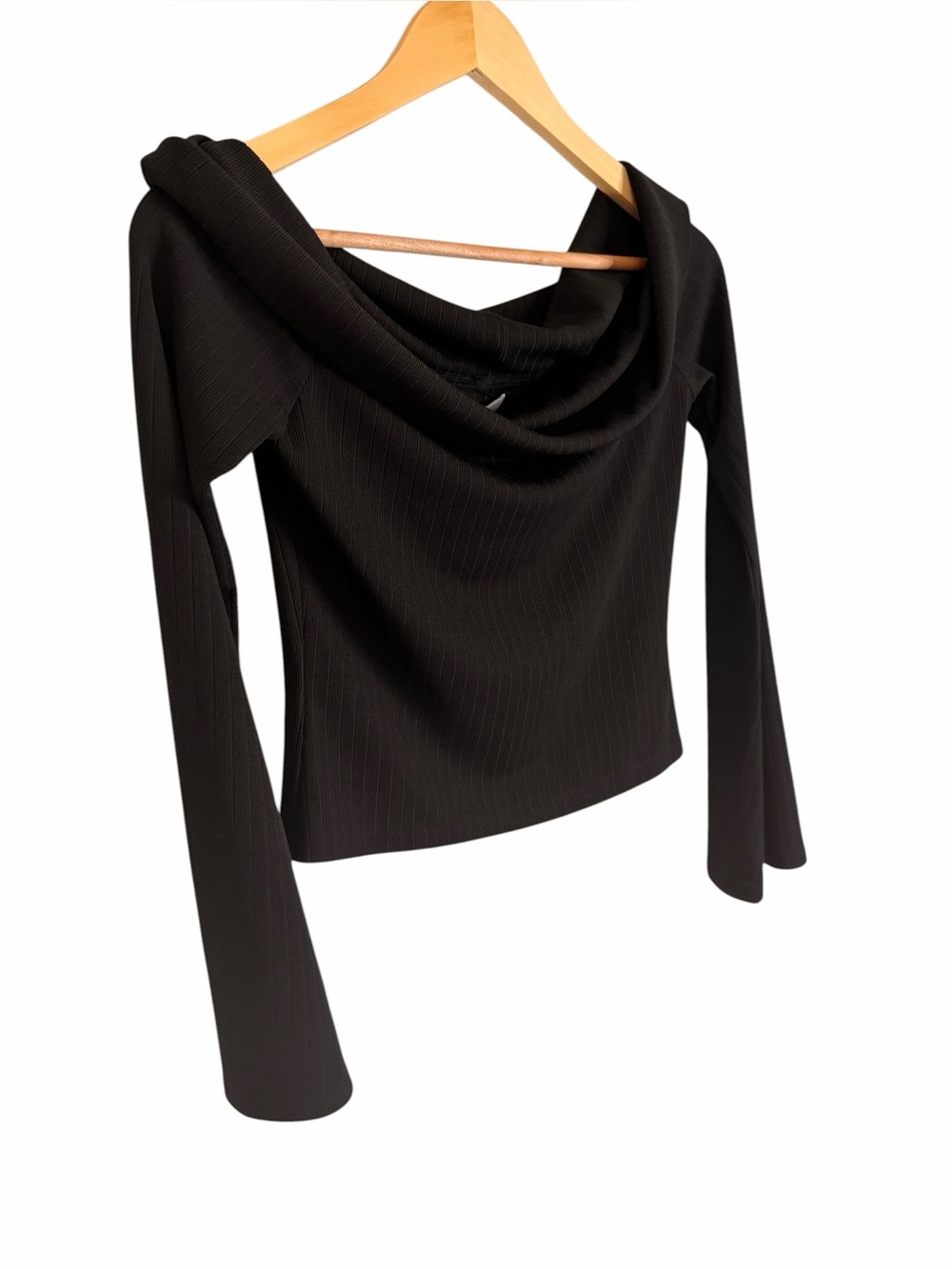Revolve Lovers and Friends Black Fletcher Top Ribbed Women’s Size Medium NWT - Picture 6 of 11